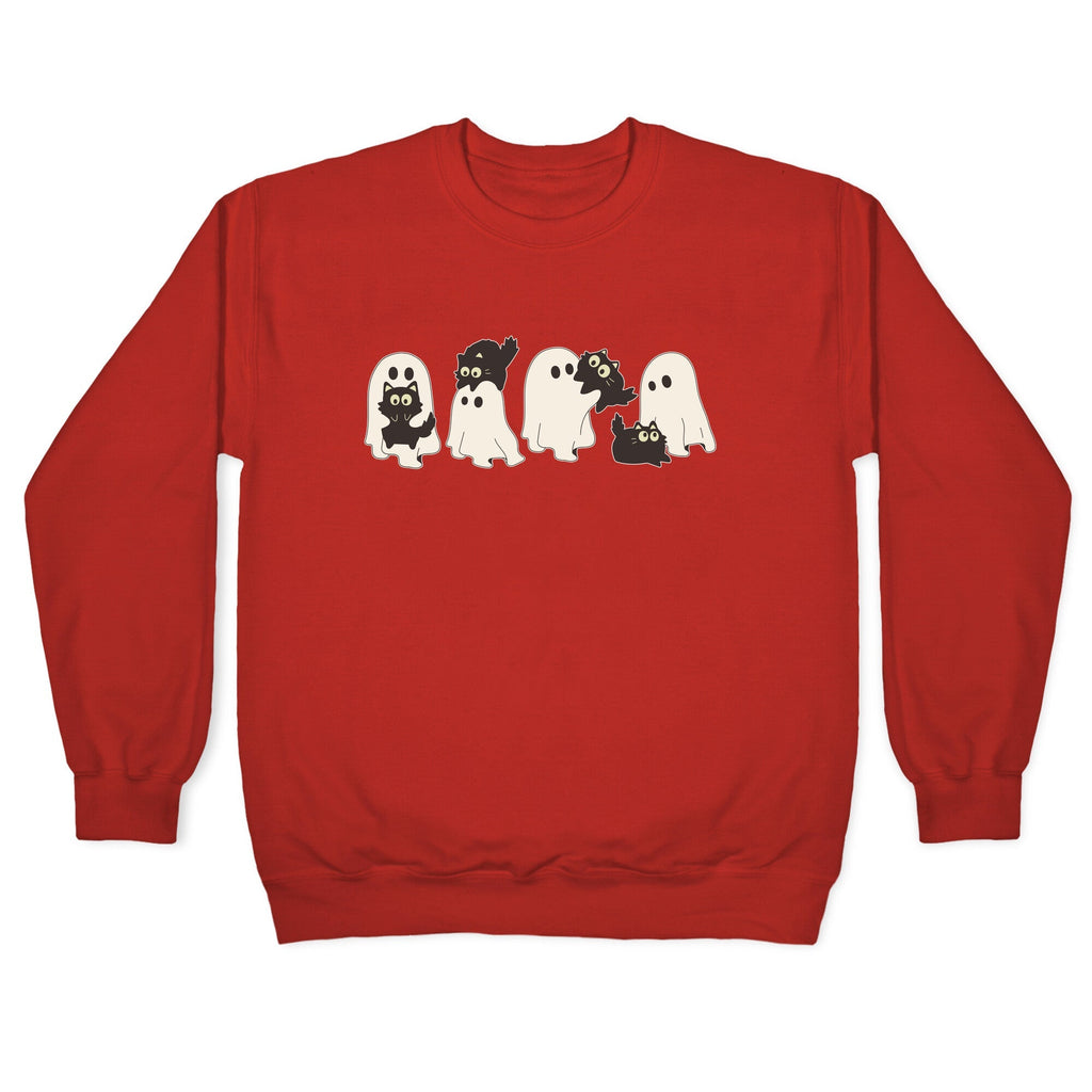 Cute Ghost Cats Crewneck Unisex
