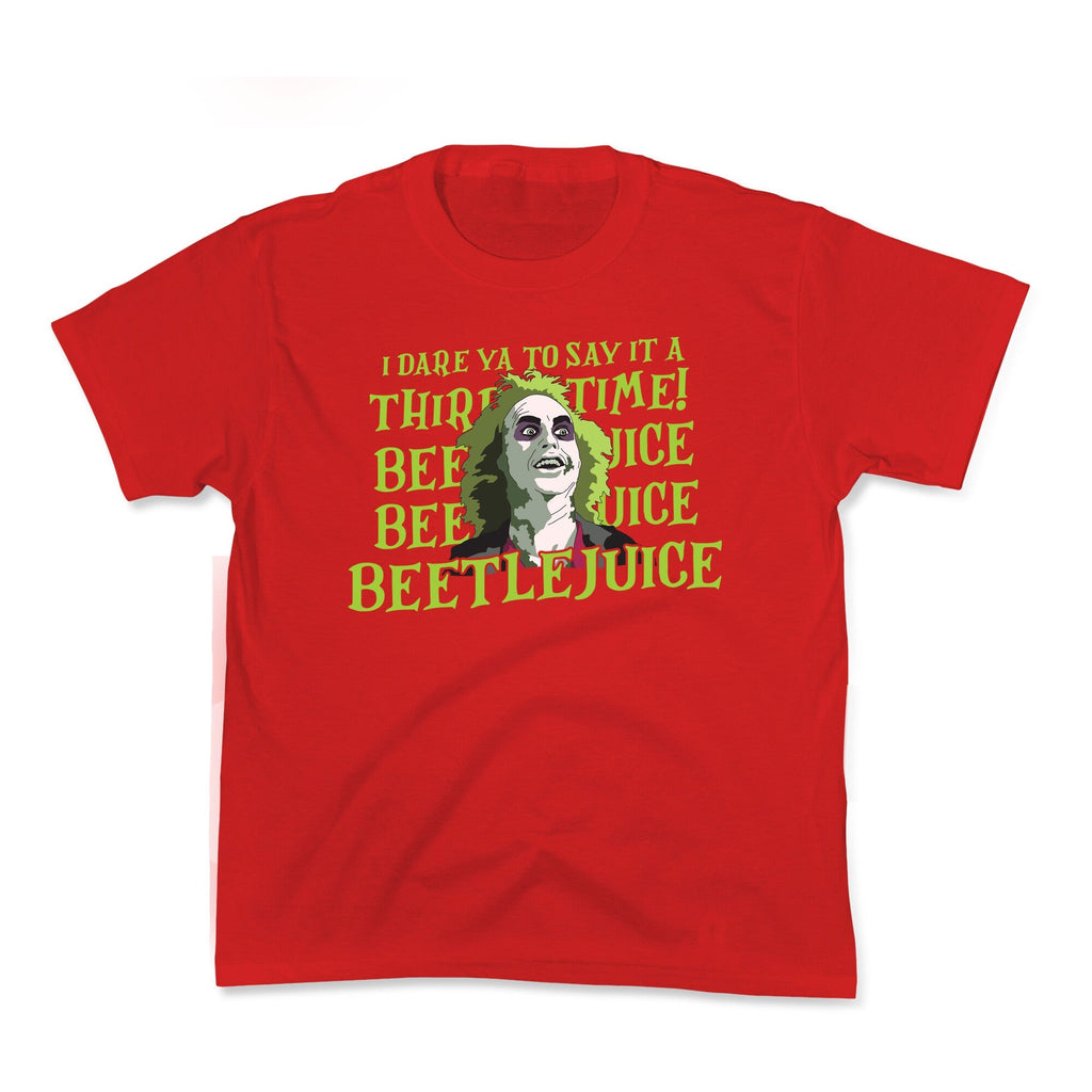 Beetlejuice I Dare Ya Kids Tee Unisex