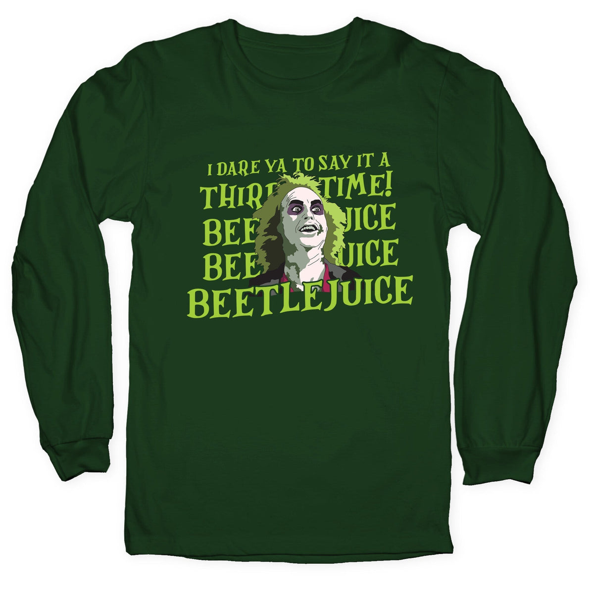 Beetlejuice I Dare Ya Longsleeve Tee Unisex