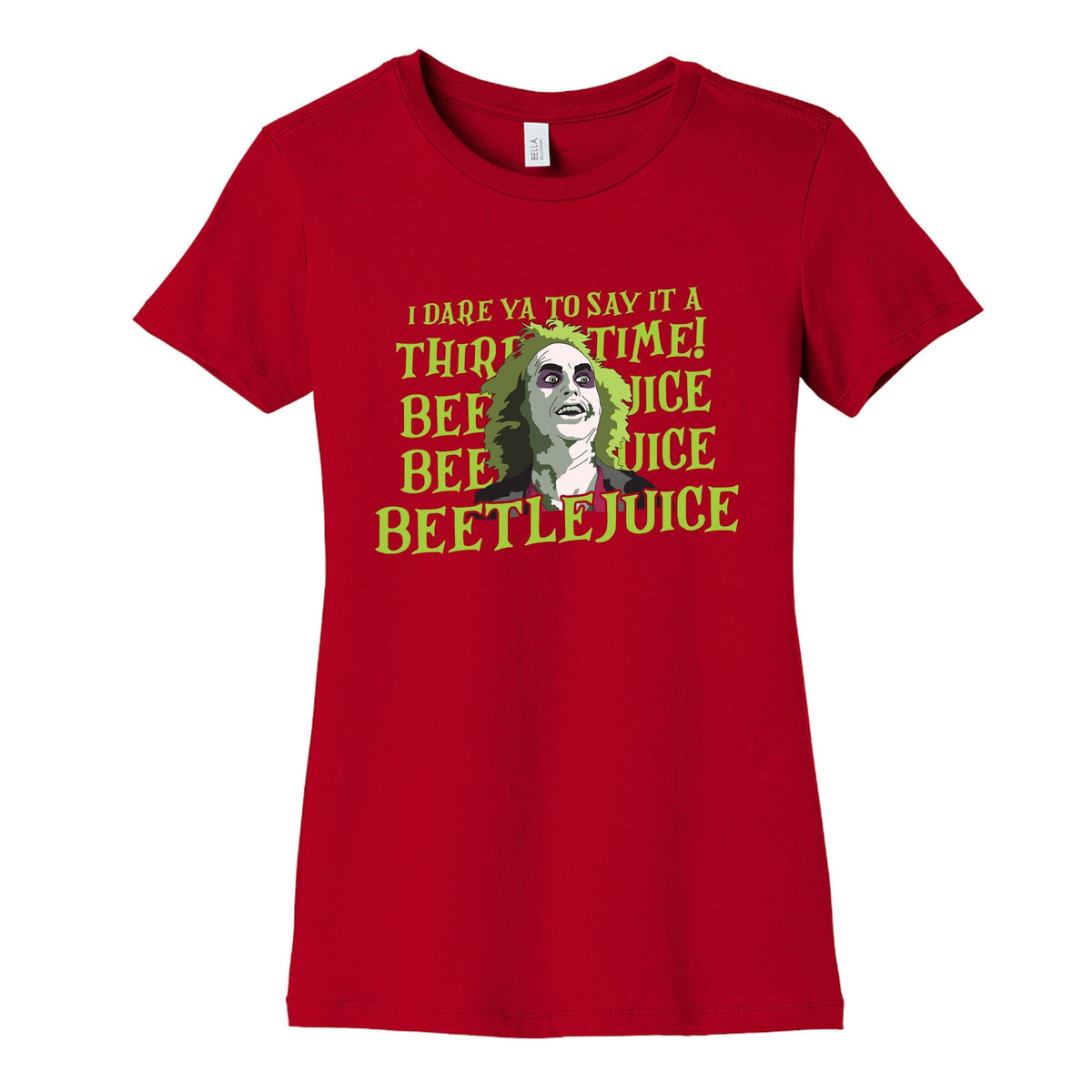 Beetlejuice I Dare Ya Womens Cotton Tee Unisex