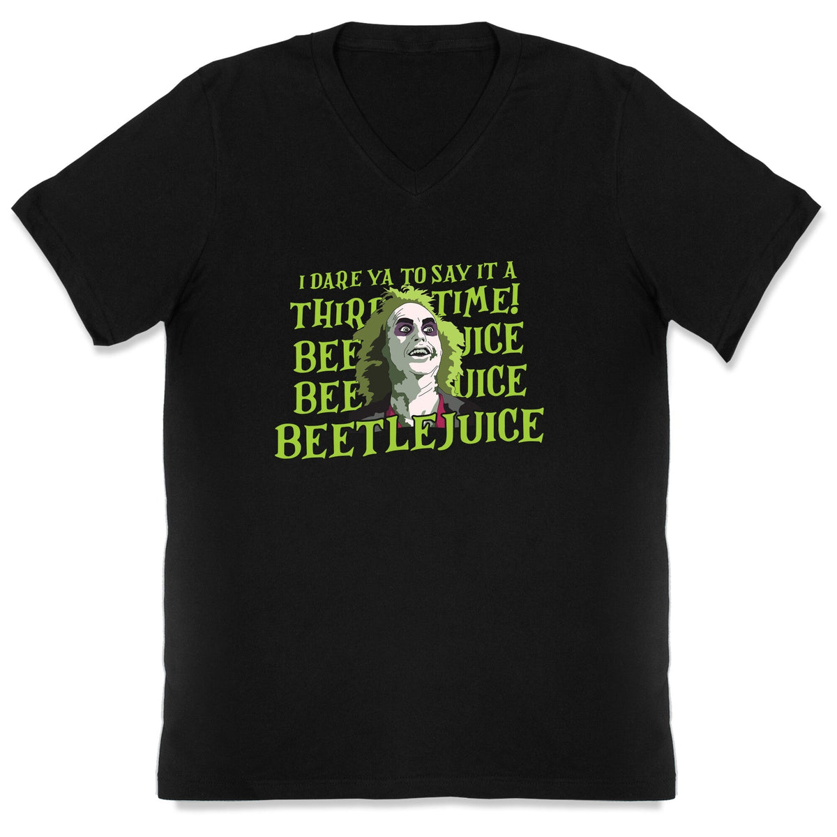 Beetlejuice I Dare Ya V-Neck Unisex