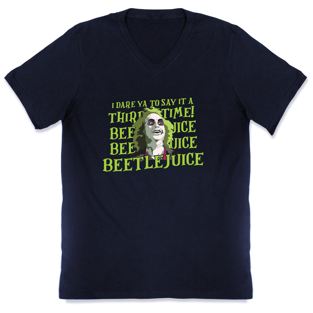 Beetlejuice I Dare Ya V-Neck Unisex