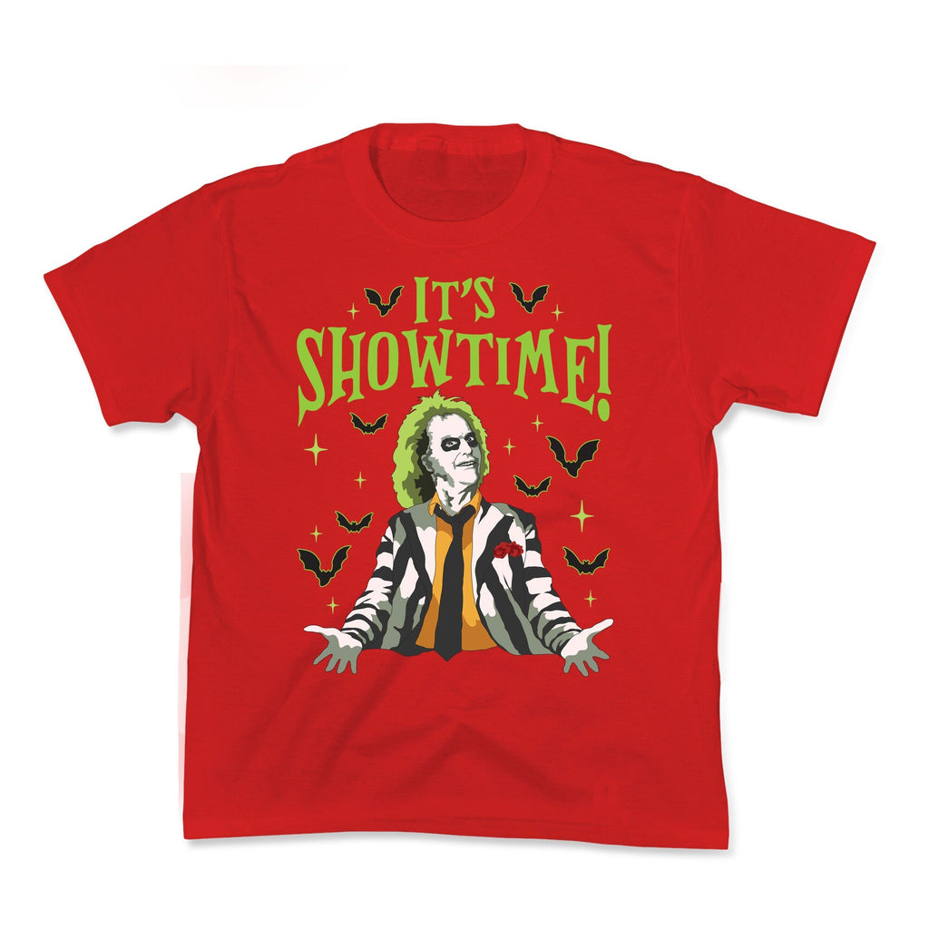 Beetlejuice Its Showtime Kids Tee Unisex
