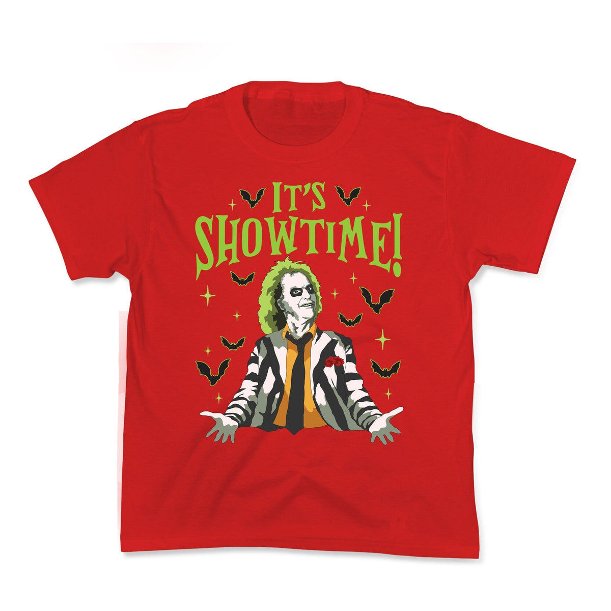Beetlejuice Its Showtime Kids Tee Unisex