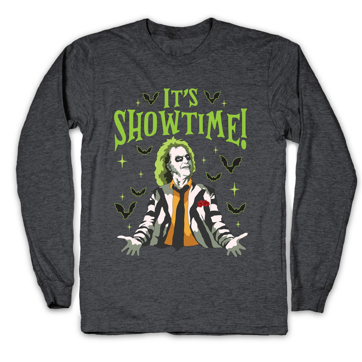 Beetlejuice Its Showtime Longsleeve Tee Unisex