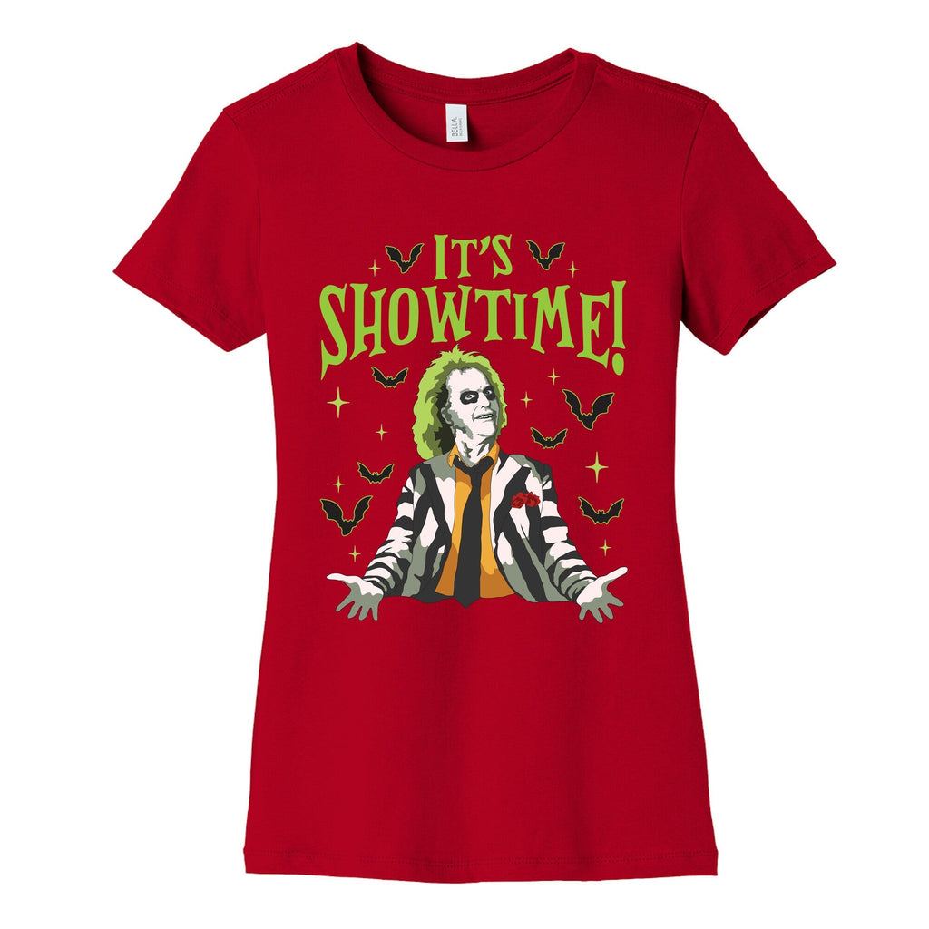 Beetlejuice Its Showtime Womens Cotton Tee Unisex