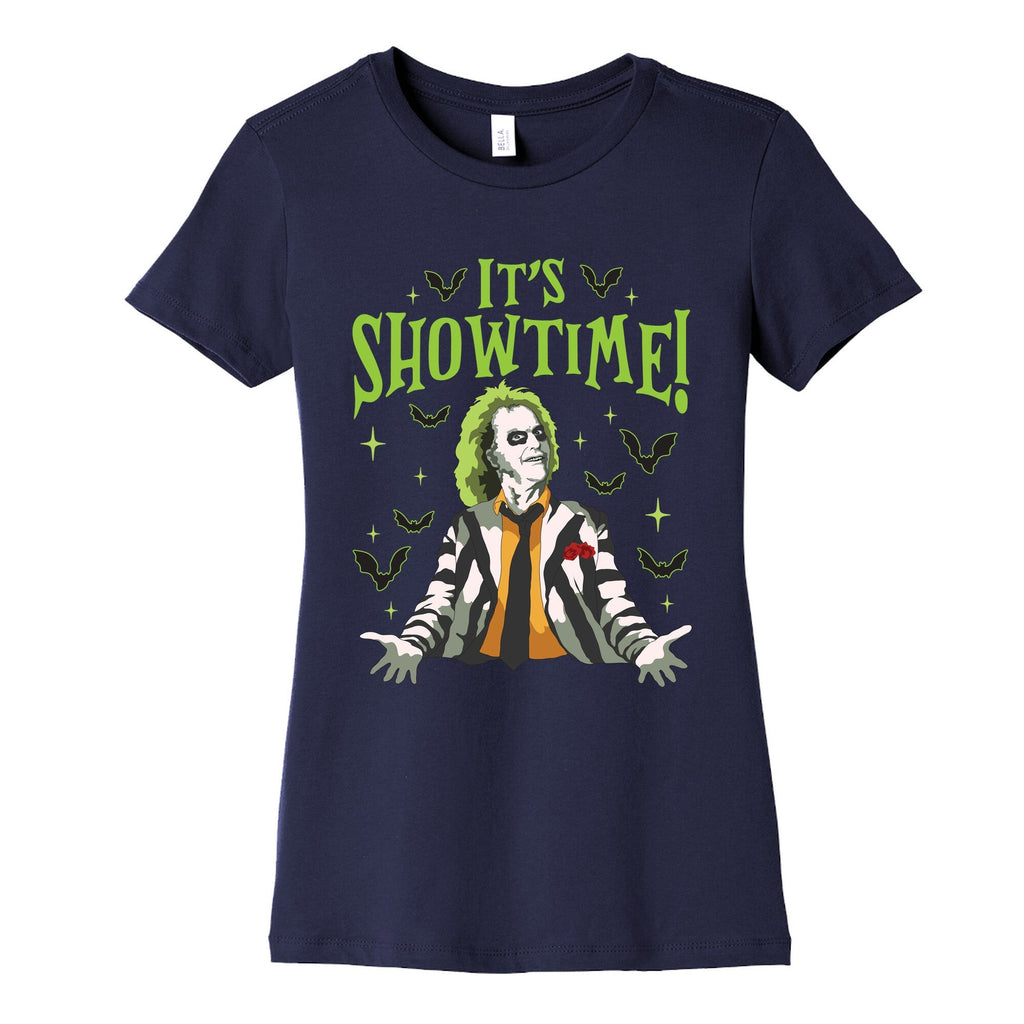 Beetlejuice Its Showtime Womens Cotton Tee Unisex