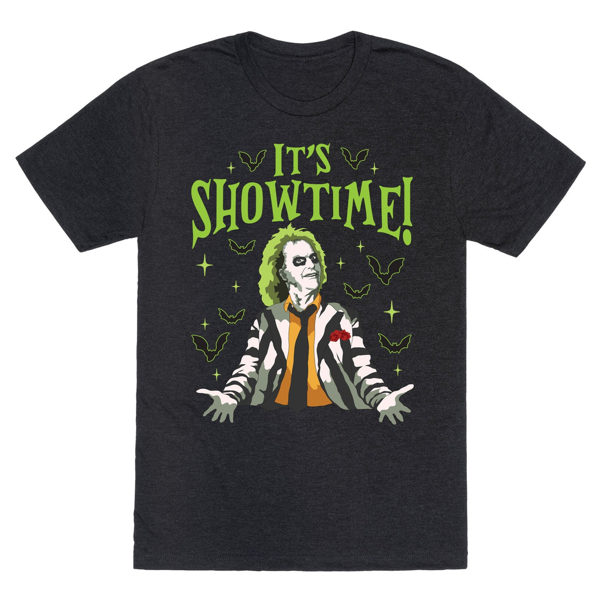 Beetlejuice Its Showtime Unisex Triblend Tee Unisex
