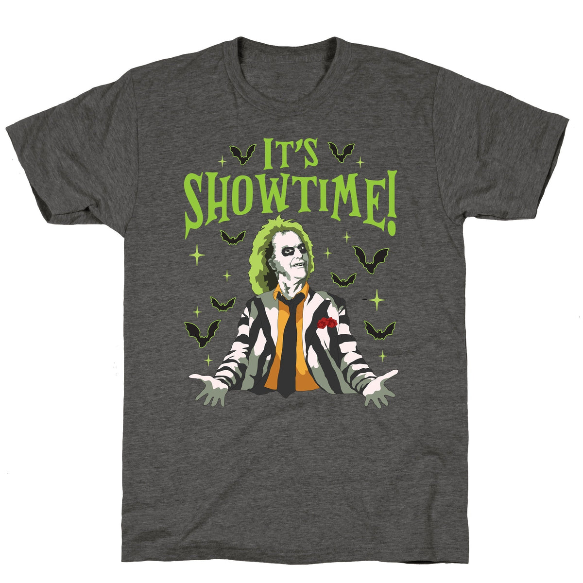 Beetlejuice Its Showtime Unisex Triblend Tee Unisex