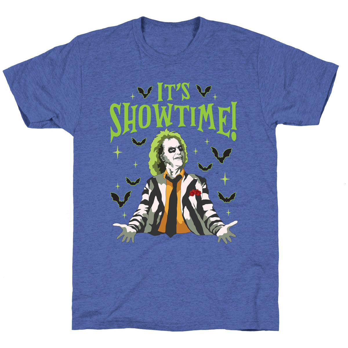 Beetlejuice Its Showtime Unisex Triblend Tee Unisex