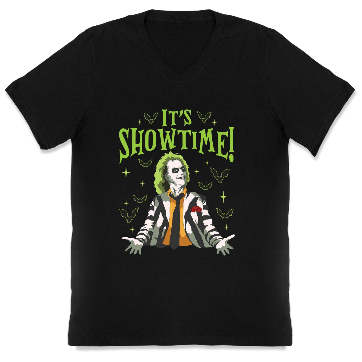 Beetlejuice Its Showtime V-Neck Unisex