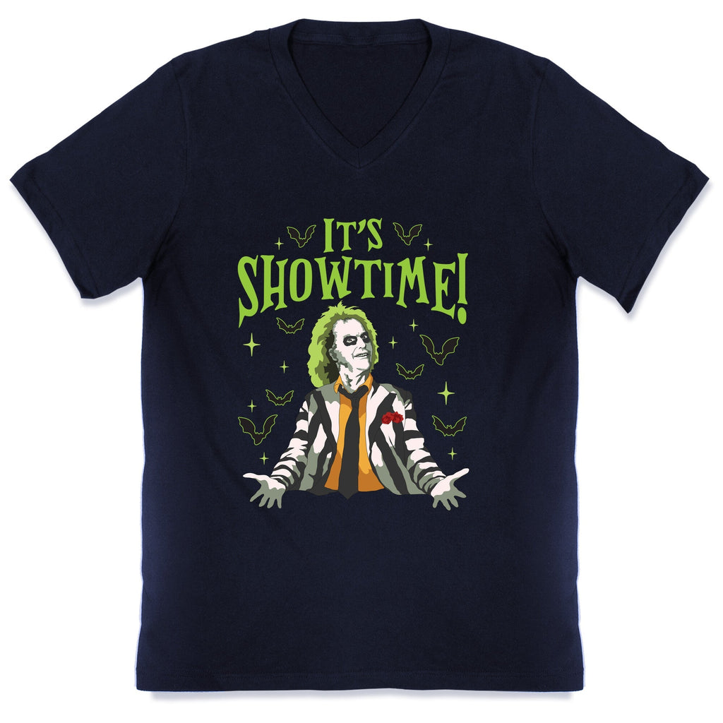 Beetlejuice Its Showtime V-Neck Unisex