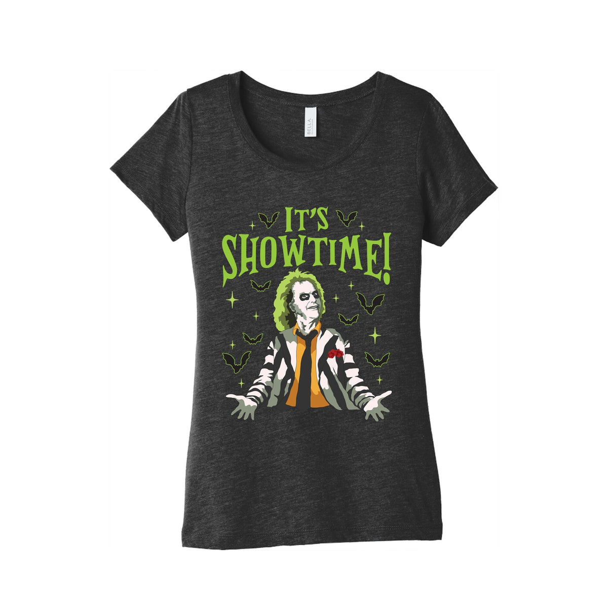 Beetlejuice Its Showtime Womens Triblend Tee Unisex