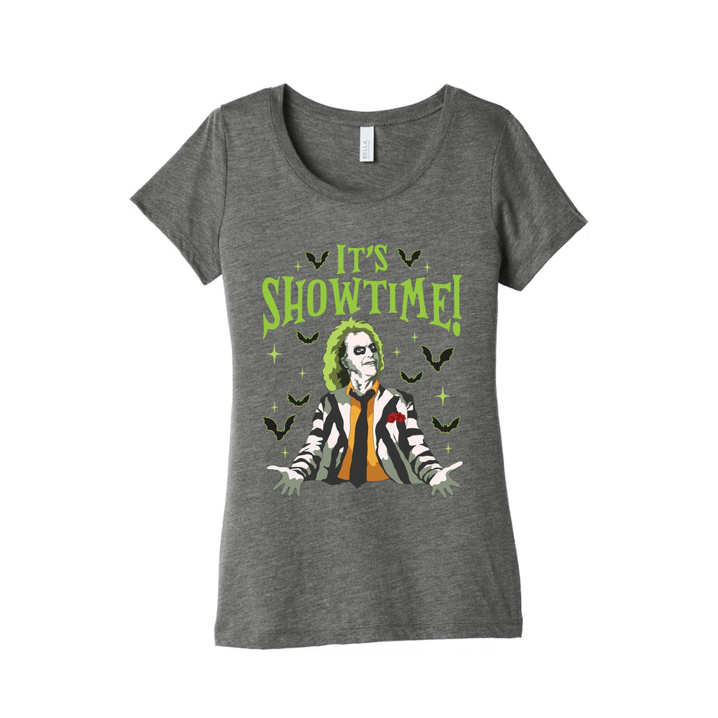 Beetlejuice Its Showtime Womens Triblend Tee Unisex