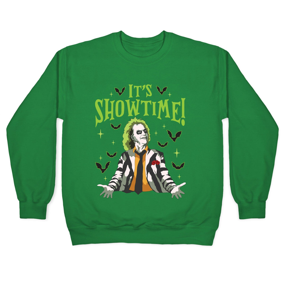 Beetlejuice Its Showtime Crewneck Unisex