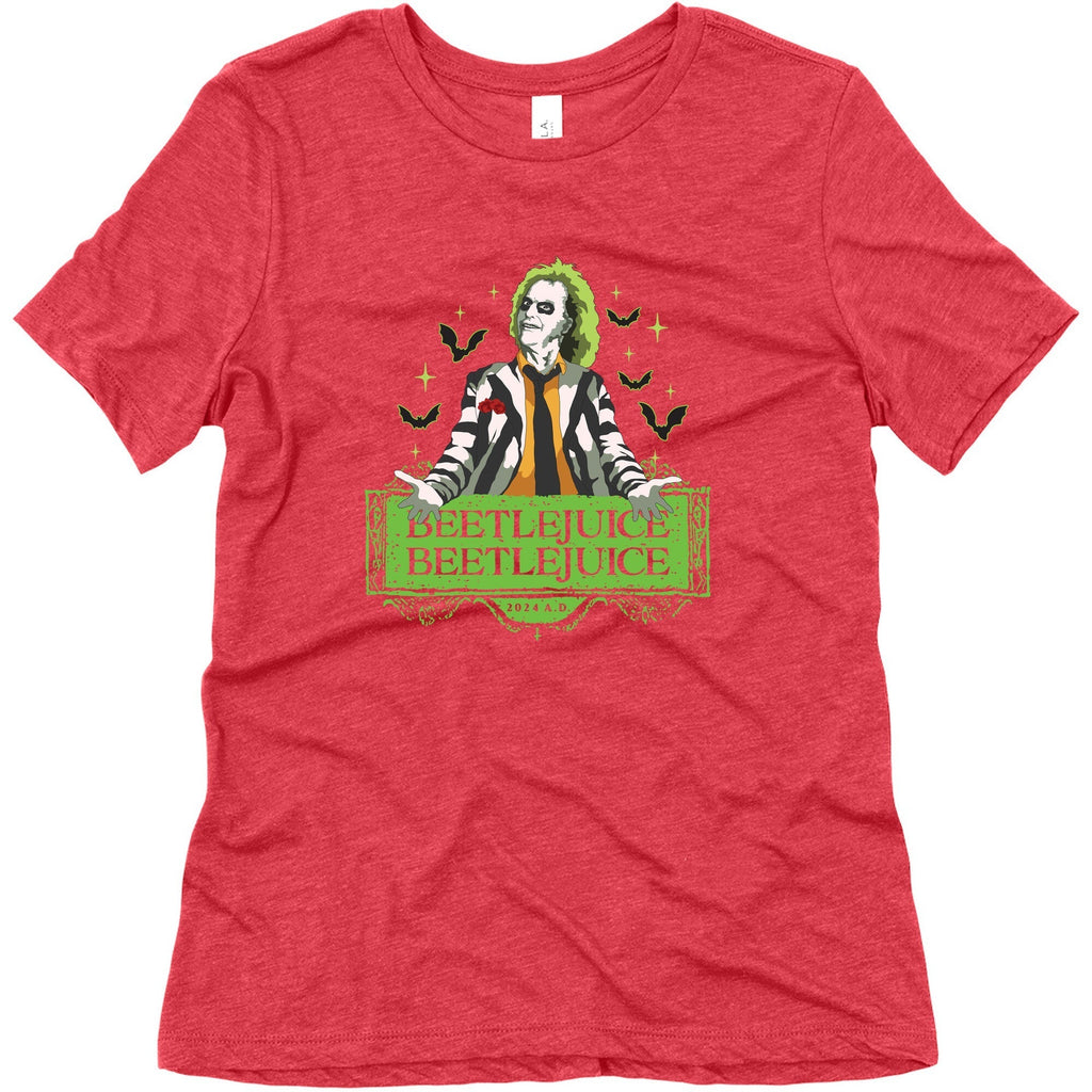 Beetlejuice Beetlejuice Womens Triblend Tee Unisex