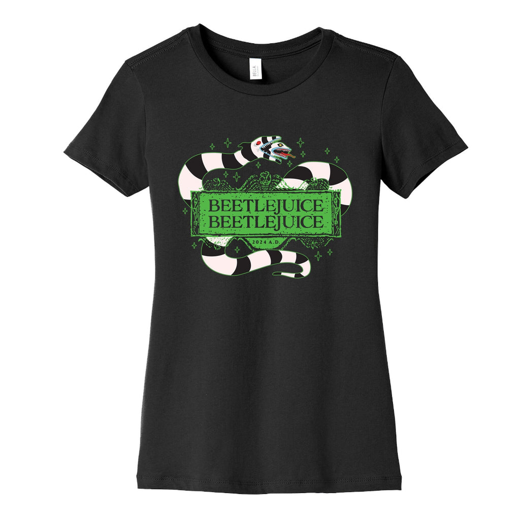 Beetlejuice Beetlejuice 2024 AD Womens Cotton Tee Unisex
