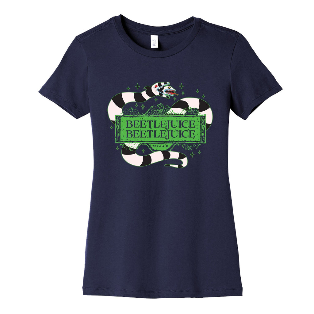 Beetlejuice Beetlejuice 2024 AD Womens Cotton Tee Unisex