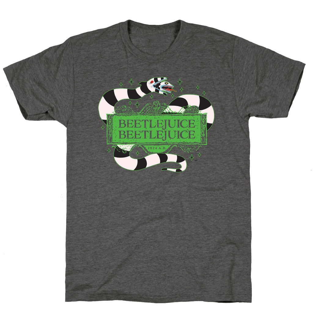 Beetlejuice Beetlejuice 2024 AD Unisex Triblend Tee Unisex