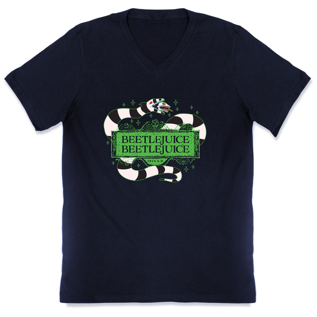 Beetlejuice Beetlejuice 2024 AD V-Neck Unisex