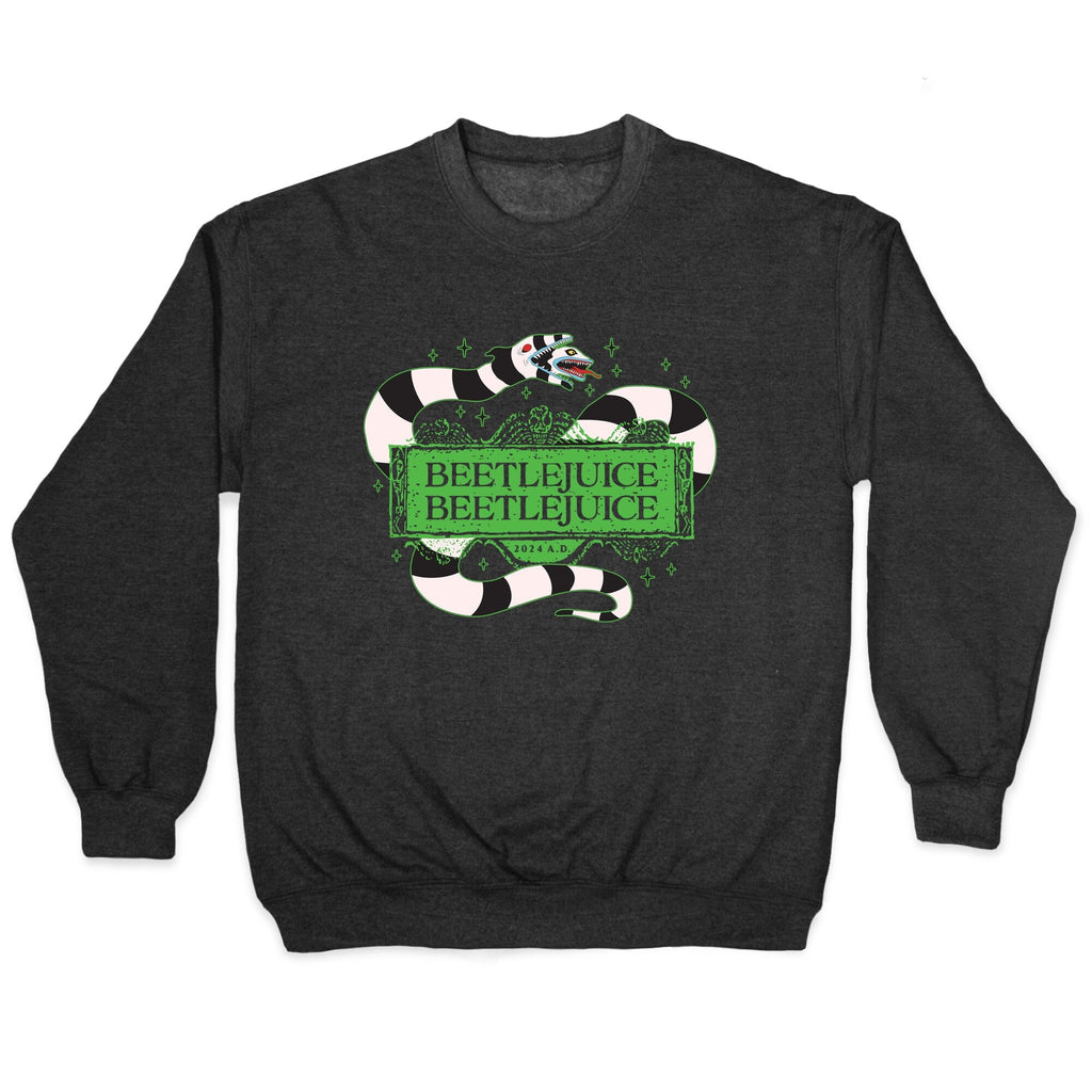 Beetlejuice Beetlejuice 2024 AD Crewneck Unisex