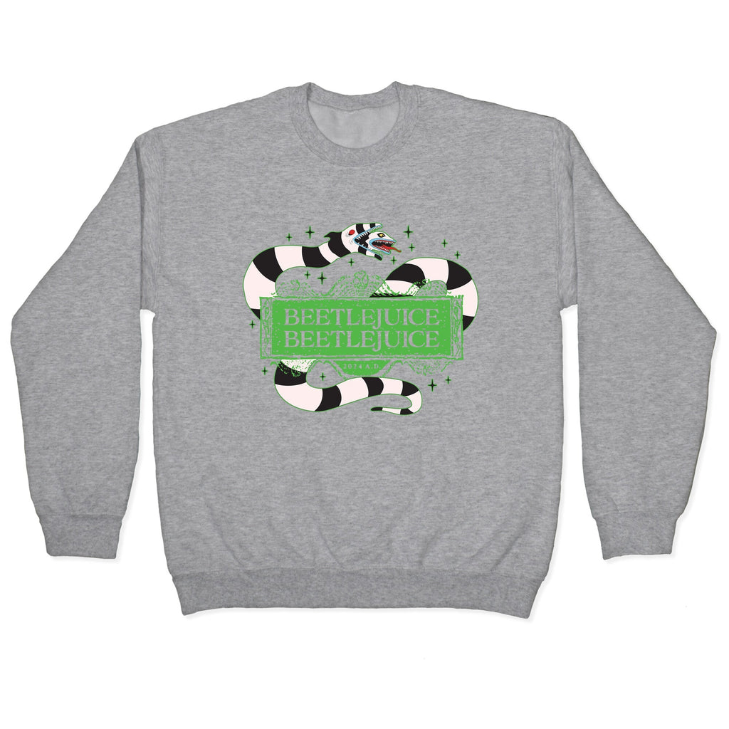 Beetlejuice Beetlejuice 2024 AD Crewneck Unisex
