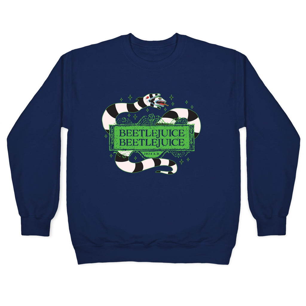 Beetlejuice Beetlejuice 2024 AD Crewneck Unisex