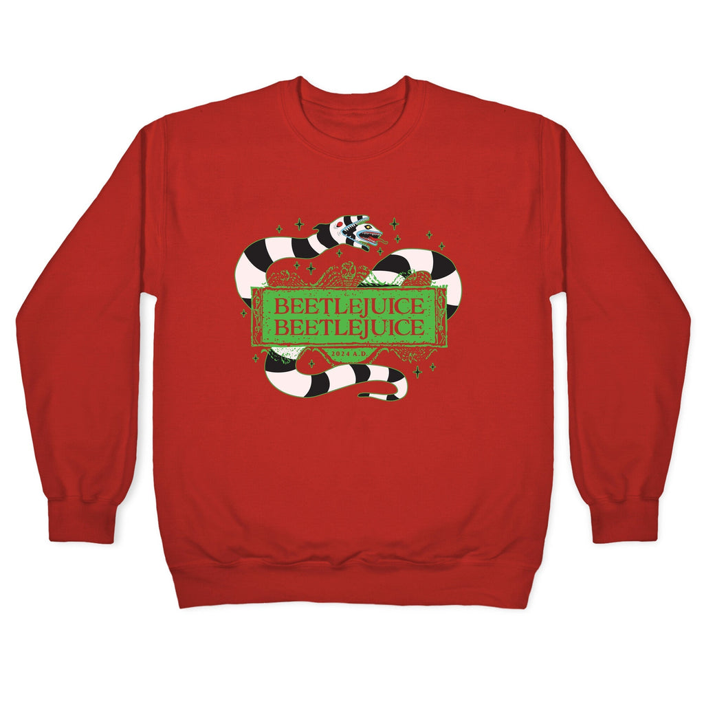 Beetlejuice Beetlejuice 2024 AD Crewneck Unisex