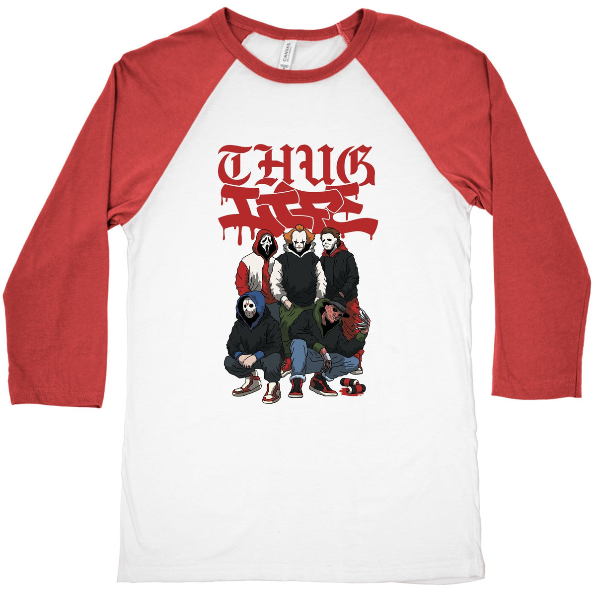 Thug Life Halloween Baseball Tee Unisex
