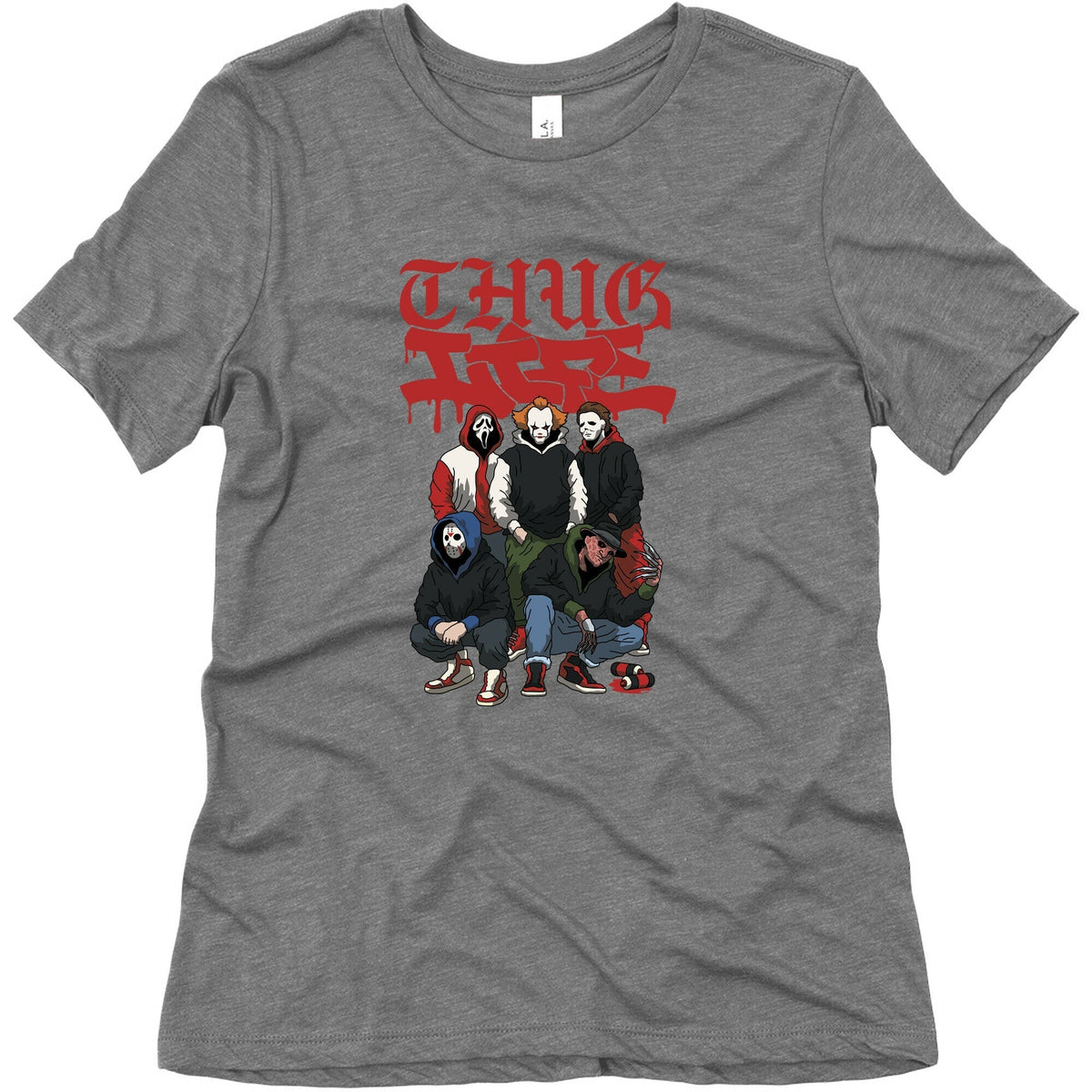 Thug Life Halloween Womens Triblend Tee Unisex