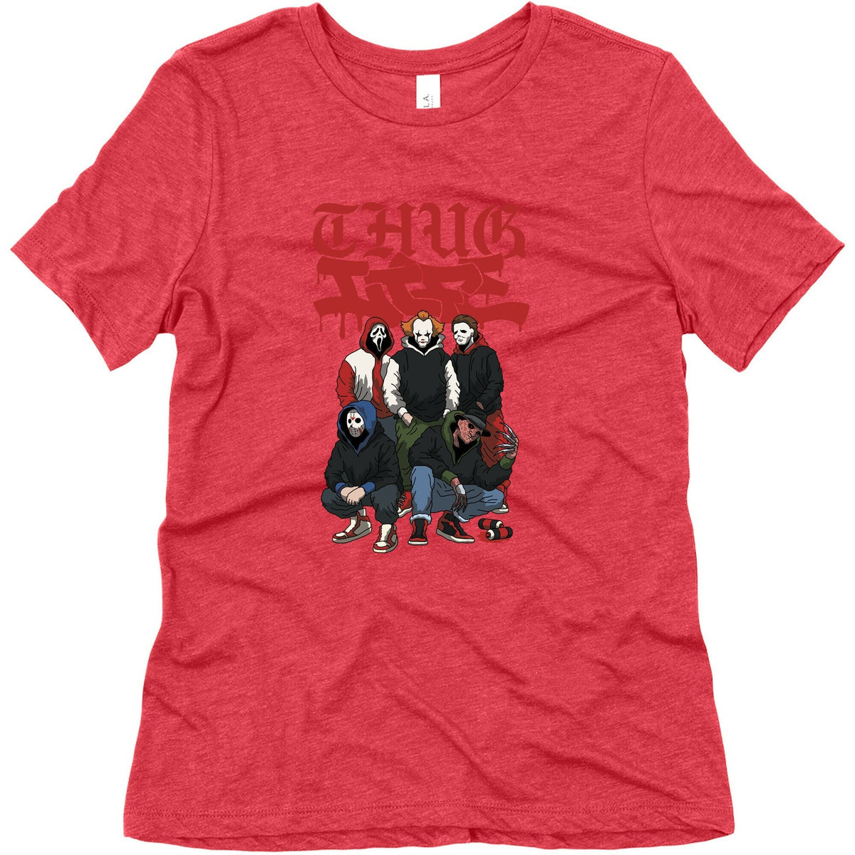 Thug Life Halloween Womens Triblend Tee Unisex