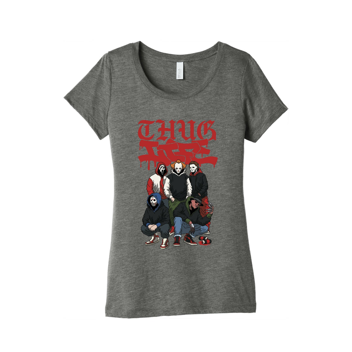 Thug Life Halloween Womens Triblend Tee Unisex