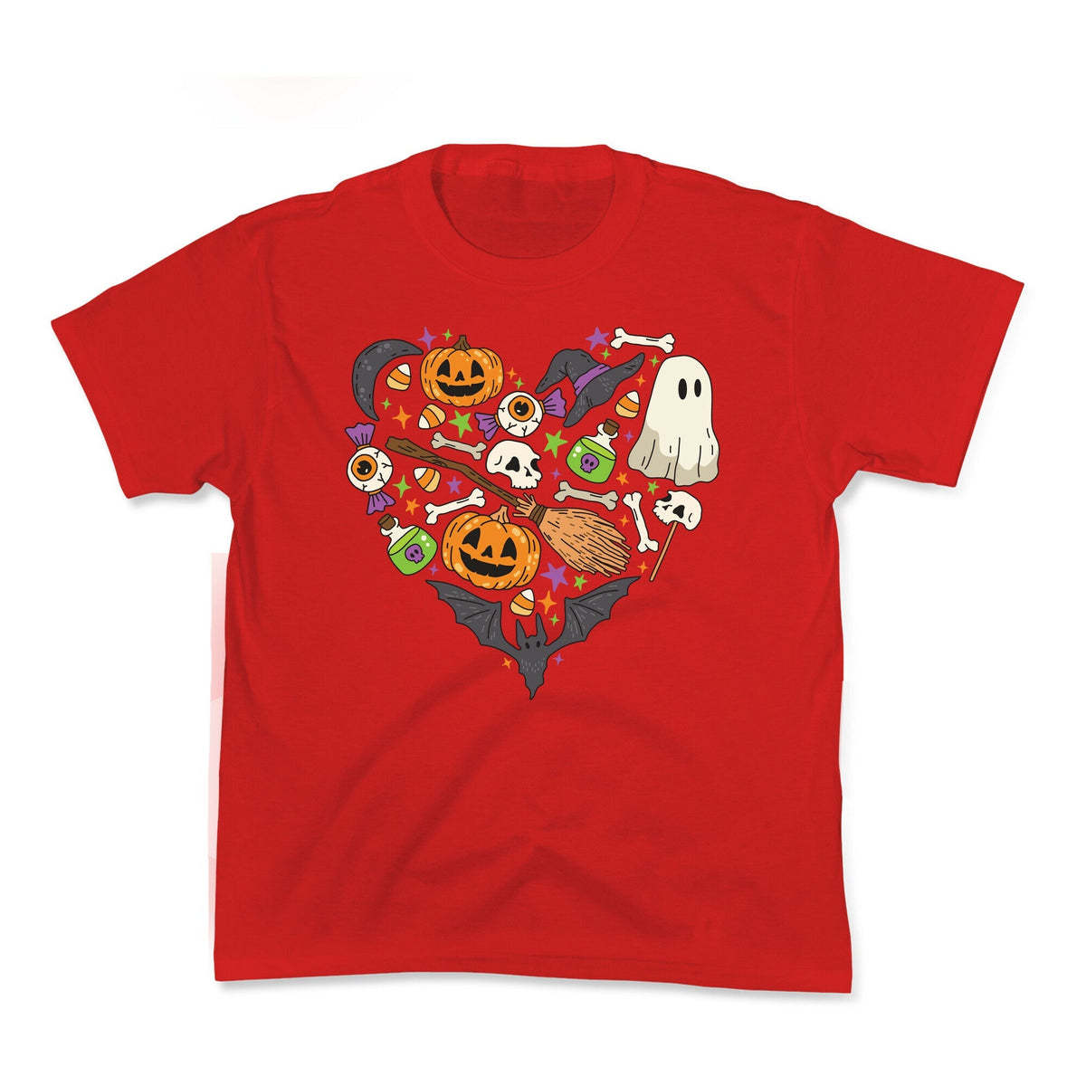 Halloween Heart Kids Tee Unisex