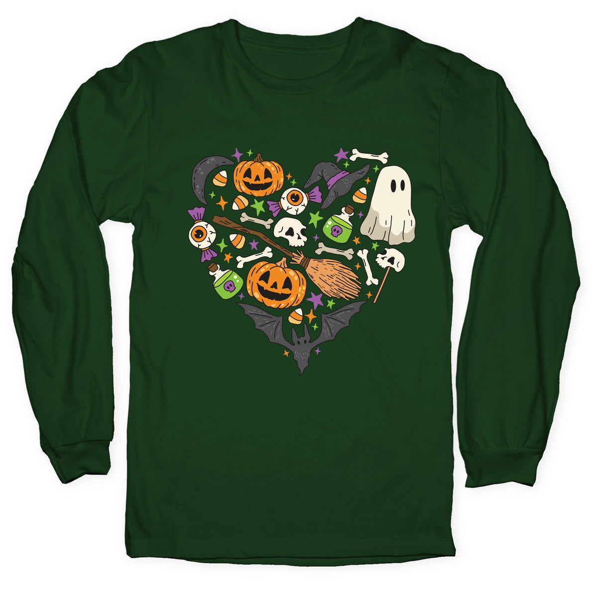 Halloween Heart Longsleeve Tee Unisex