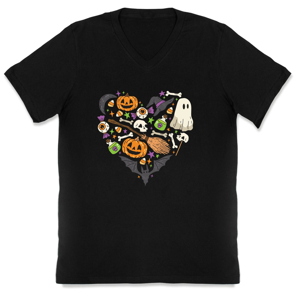 Halloween Heart V-Neck Unisex