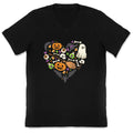 Halloween Heart V-Neck Unisex