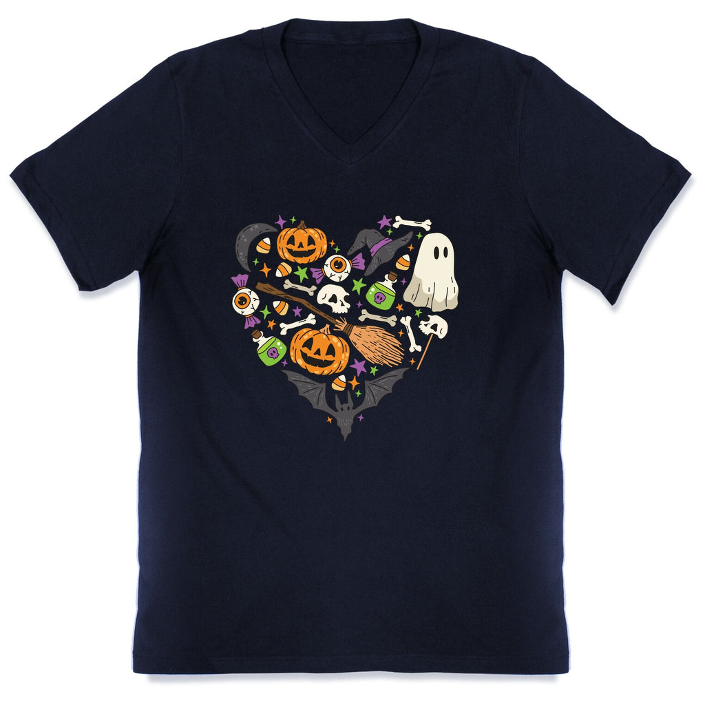Halloween Heart V-Neck Unisex