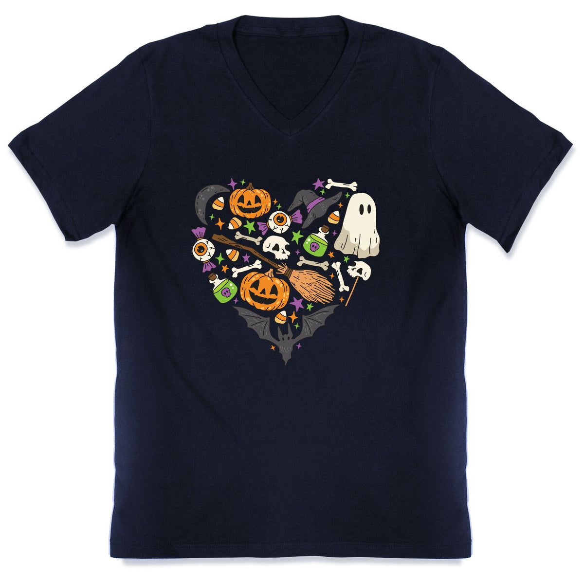 Halloween Heart V-Neck Unisex