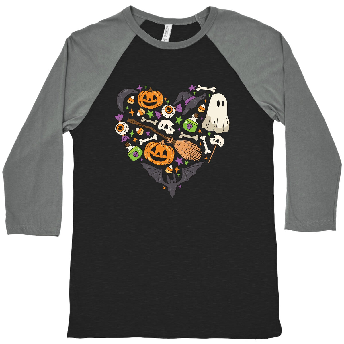 Halloween Heart Baseball Tee Unisex
