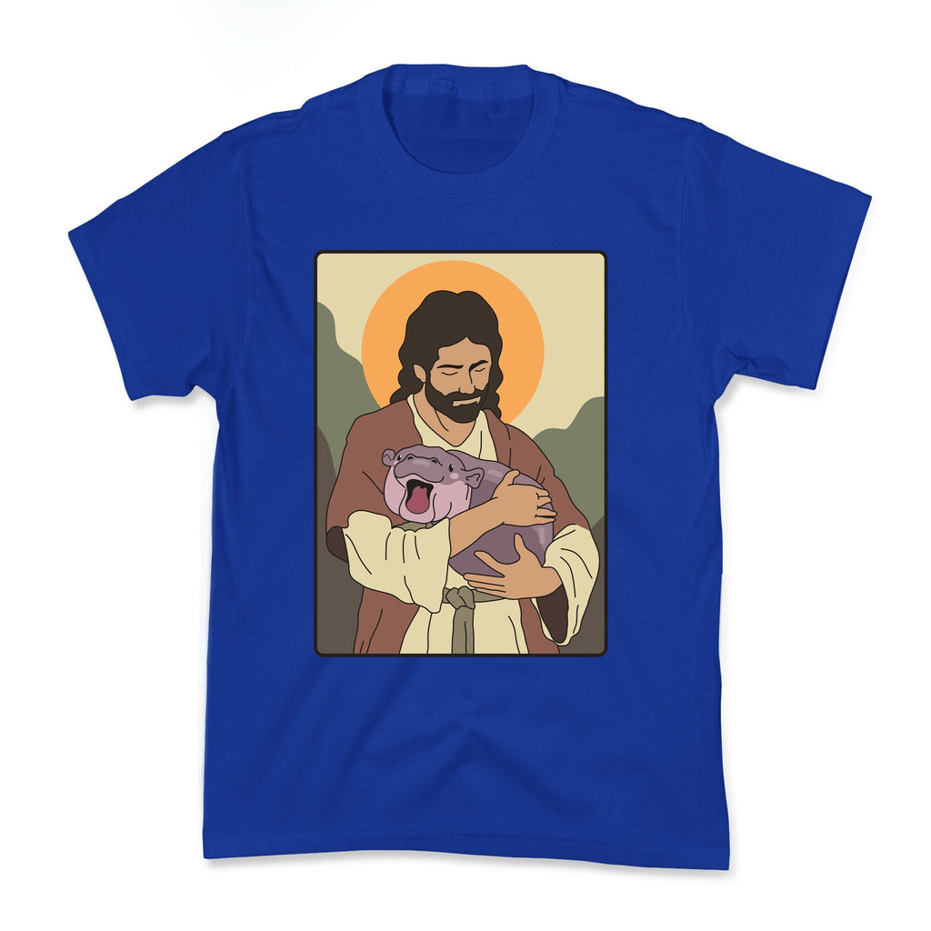 Moo Deng Jesus Kids Tee Unisex