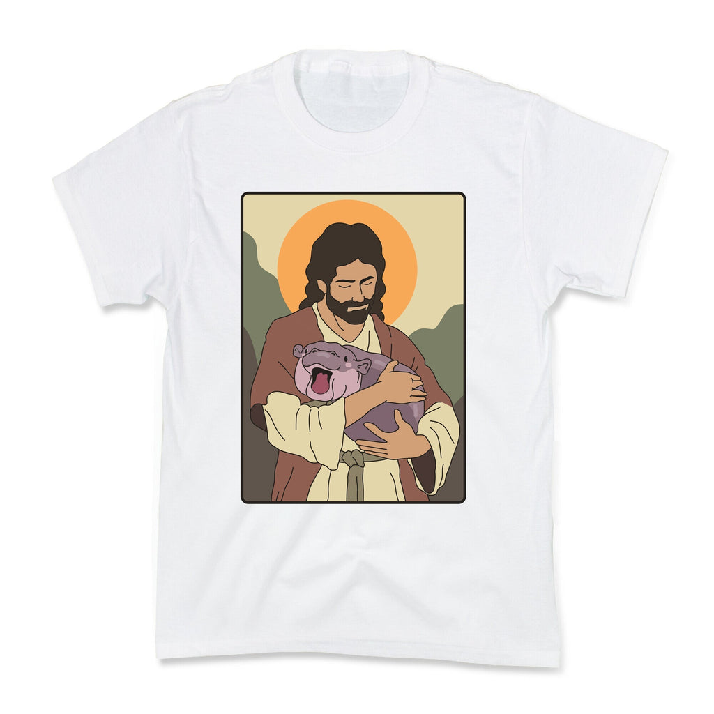 Moo Deng Jesus Kids Tee Unisex