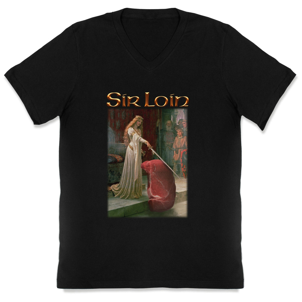 Sir Loin Steak Meme V-Neck Unisex