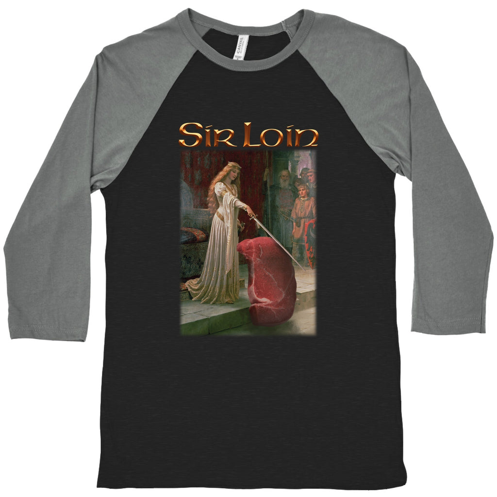 Sir Loin Steak Meme Baseball Tee Unisex