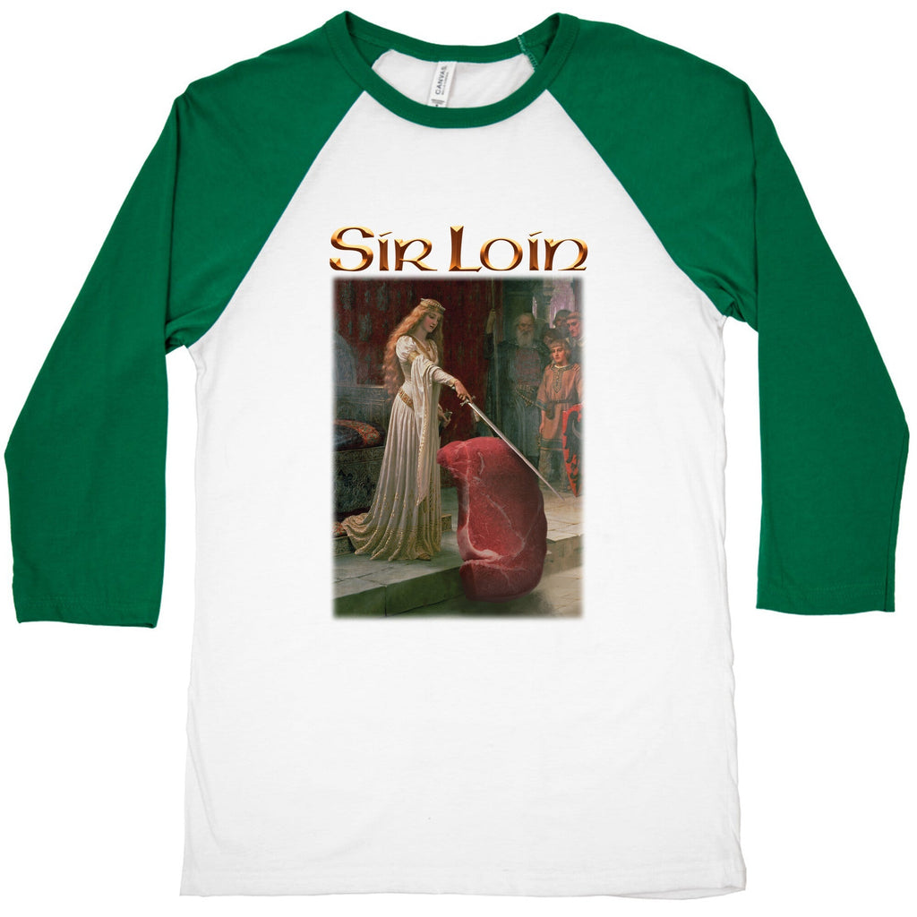 Sir Loin Steak Meme Baseball Tee Unisex