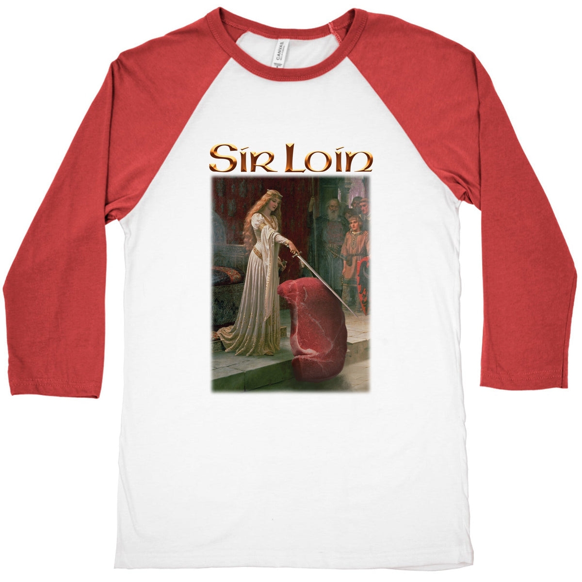 Sir Loin Steak Meme Baseball Tee Unisex