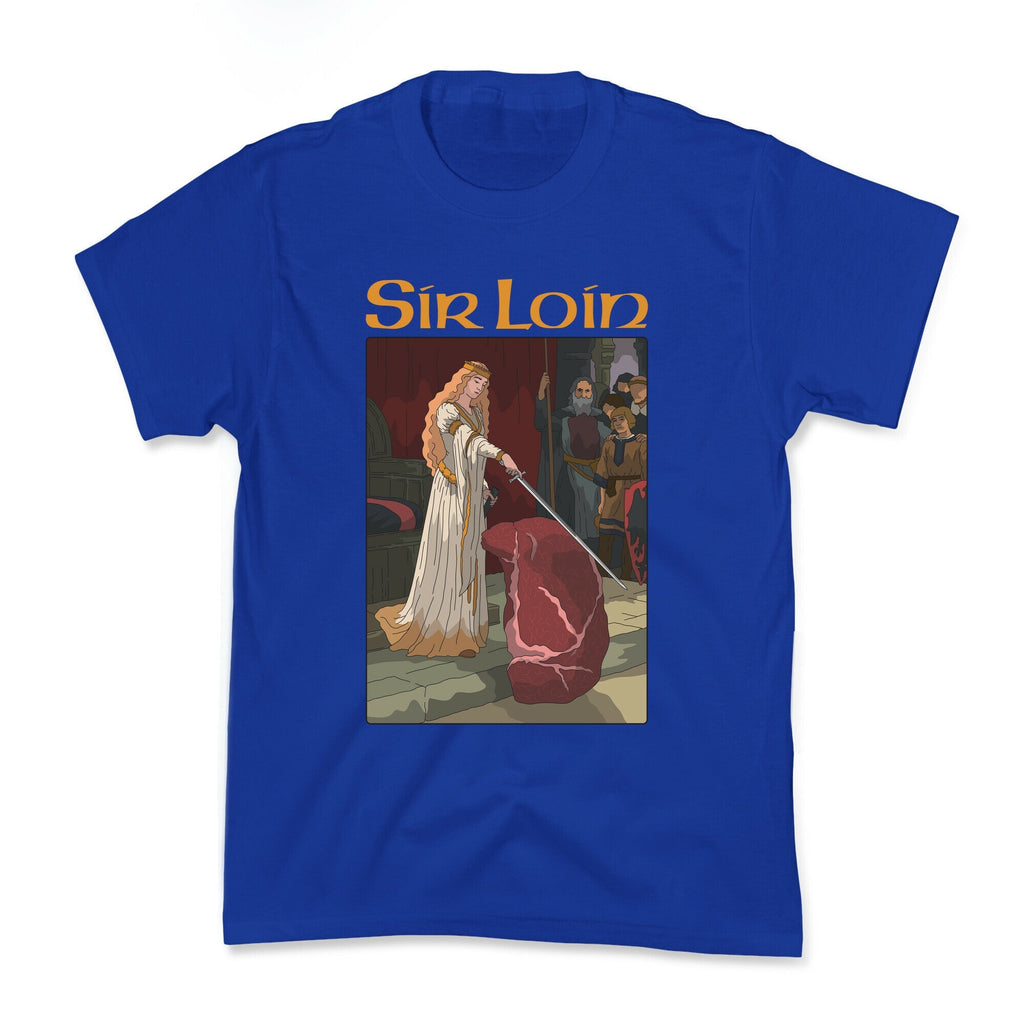 Sir Loin Steak Meme Cartoon Kids Tee Unisex
