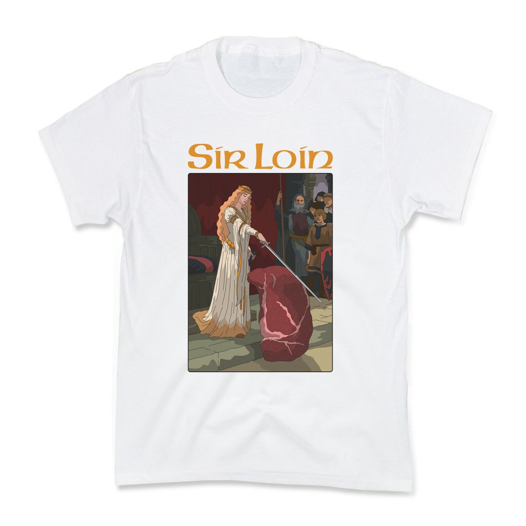 Sir Loin Steak Meme Cartoon Kids Tee Unisex