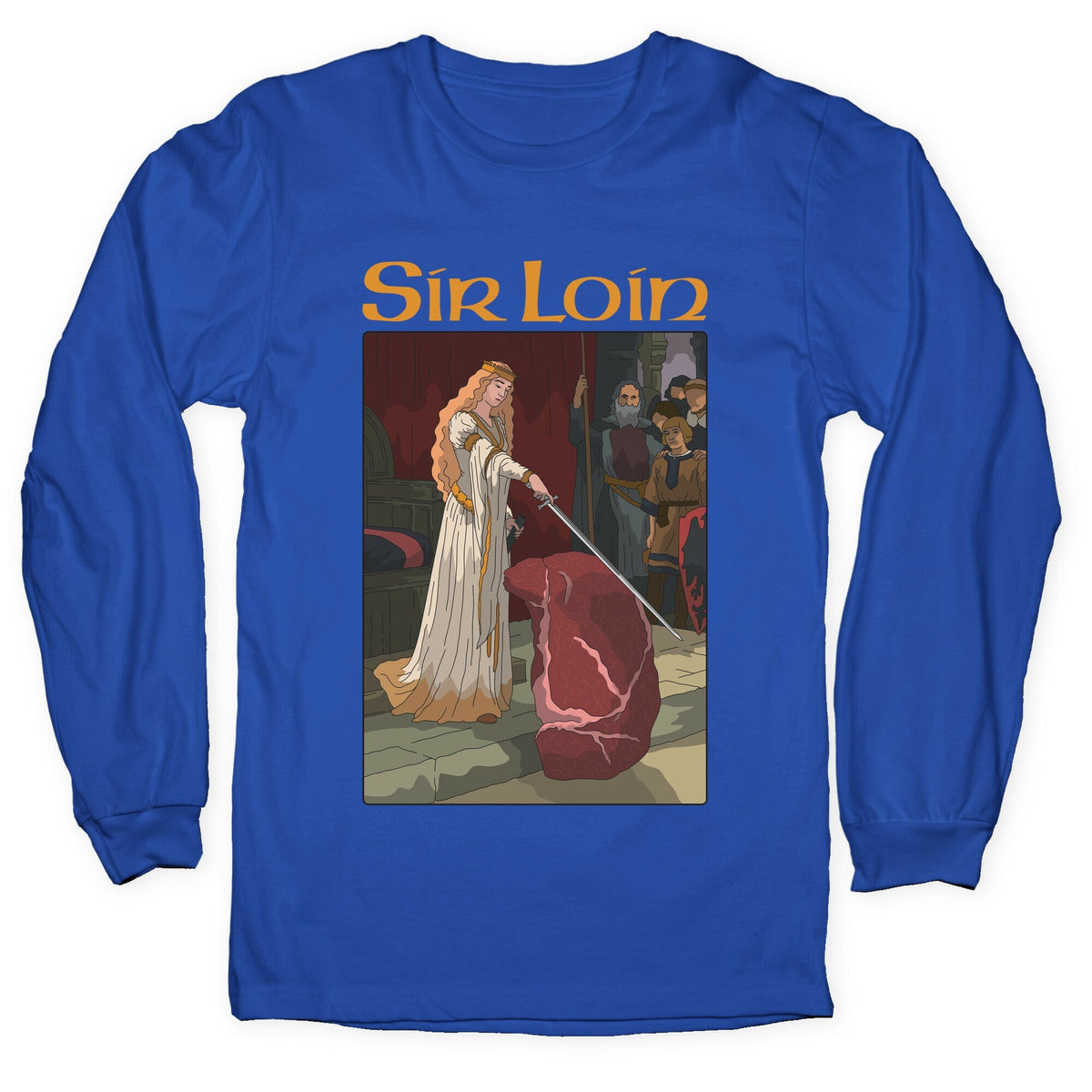 Sir Loin Steak Meme Cartoon Longsleeve Tee Unisex