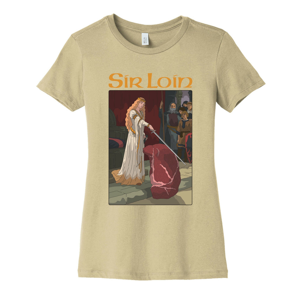 Sir Loin Steak Meme Cartoon Womens Cotton Tee Unisex