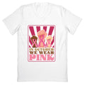 In October We Wear Pink V-Neck Unisex